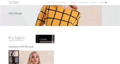 Desktop Screenshot of kris-fashion.com